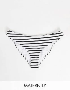 Wolf & Whistle Maternity Exclusive Bikini Bottom In Textured Stripe For Women -Women's Wolf & Whistle Sales 2022 unnamed file 137