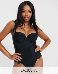 Wolf & Whistle Fuller Bust Exclusive Eco Underwired Lace Swimsuit In Black DD-G For Women 9 Wolf & Whistle Fuller Bust Exclusive Eco Underwired Lace Swimsuit In Black DD-G For Women -Women's Wolf & Whistle Sales 2022 unnamed file 282