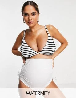 Wolf & Whistle Maternity Exclusive Triangle Bikini Top In Textured Stripe For Women 9 Wolf & Whistle Maternity Exclusive Triangle Bikini Top In Textured Stripe For Women -Women's Wolf & Whistle Sales 2022 unnamed file 373
