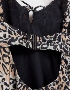 Wolf & Whistle Maternity Exclusive Swimsuit With Tie Detail In Leopard Print For Women -Women's Wolf & Whistle Sales 2022 unnamed file 456