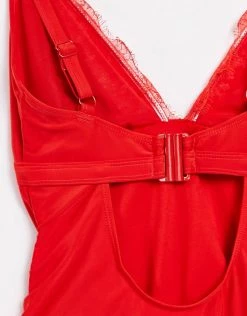 Wolf & Whistle Maternity Exclusive Lace Detail Swimsuit In Red For Women 8 Wolf & Whistle Maternity Exclusive Lace Detail Swimsuit In Red For Women -Women's Wolf & Whistle Sales 2022 unnamed file 461