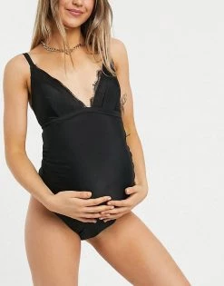 Wolf & Whistle Maternity Exclusive Swimsuit With Lace Detail D-F For Women Black 8 Wolf & Whistle Maternity Exclusive Swimsuit With Lace Detail D-F For Women Black -Women's Wolf & Whistle Sales 2022 unnamed file 500