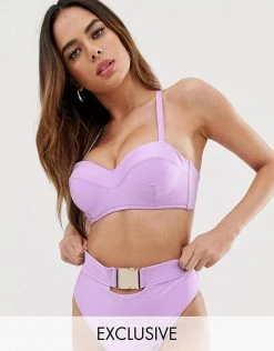 Wolf & Whistle Fuller Bust Exclusive Underwired Bandeau In Lavender For Women 9 Wolf & Whistle Fuller Bust Exclusive Underwired Bandeau In Lavender For Women -Women's Wolf & Whistle Sales 2022 unnamed file 631