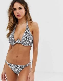Wolf & Whistle Eco Exclusive Bikini Bottom In Snake For Women -Women's Wolf & Whistle Sales 2022 unnamed file 635