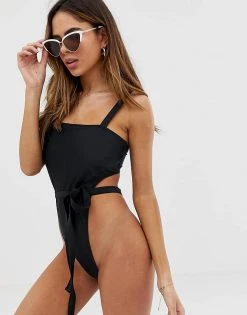 Wolf & Whistle Fuller Bust Exclusive Eco High Leg Belted Swimsuit In Black For Women 8 Wolf & Whistle Fuller Bust Exclusive Eco High Leg Belted Swimsuit In Black For Women -Women's Wolf & Whistle Sales 2022 unnamed file 640
