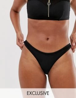 Wolf & Whistle Exclusive Fishnet Bikini Bottom In Black For Women -Women's Wolf & Whistle Sales 2022 unnamed file 651