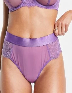 Wolf & Whistle Lingerie Set In Purple -Women's Wolf & Whistle Sales 2022 unnamed file 682