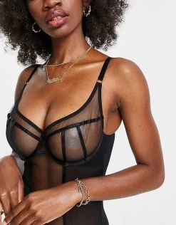 Wolf & Whistle Fuller Bust Mesh Body With Satin Binding In Black For Women 7 Wolf & Whistle Fuller Bust Mesh Body With Satin Binding In Black For Women -Women's Wolf & Whistle Sales 2022 unnamed file 790